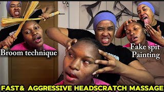 ASMR✨FAST AND INTENSE AGGRESSIVE HEAD SCRATCH MASSAGE ON PURITY EXTREME BRAIN TINGLES*ALL TOOLS*