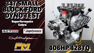 Jim Inglese Stack Injected 347 Ford Dyno Testing for 427 Garage Superformance Cobra at Prestige