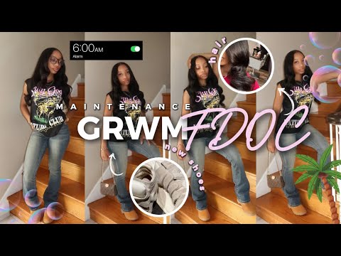 GRWM FOR THE FIRST DAY OF SCHOOL *freshman year of college* | maintenance, ootd, chitchat etc.