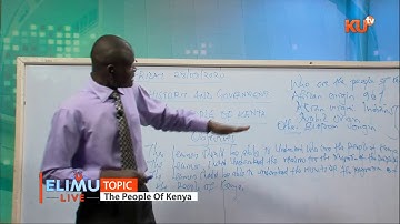 HISTORY , FORM 1  TOPIC THE PEOPLE OF KENYA  TR  ALEX OTUNGA