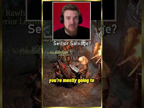 Sell or Salvage items while Levelling in Diablo 4?