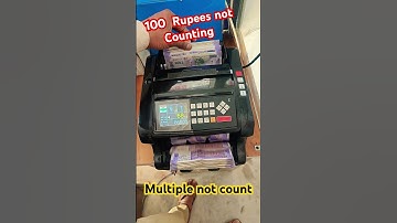 How to count 100 rupee notes in a cash counting machine #notecounting #calculate #notebuyers #shorts