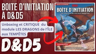 Boite d'Initiation Donjons et Dragons 5 / Les DRAGONS DE L'ÎLE AUX TEMPÊTES (vid.105)