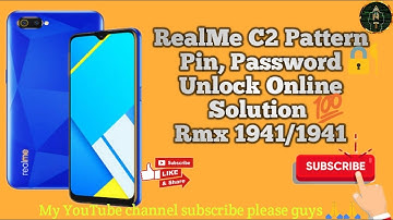 Realme C2 Rmx1941/1945  Pattern Unlock  New Method