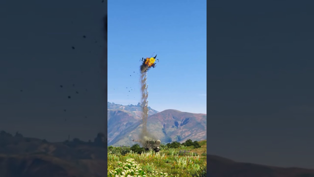 S-500 Advance Defense System Launches Blastic missiles on B-21 Bombar Jet Gatv