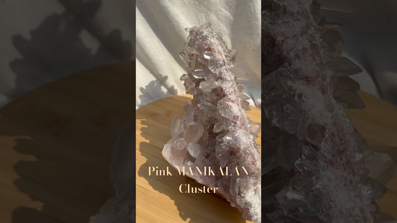 5.6kg【ヒマラヤ 水晶】インド マニカラン産 原石 / 両面 ピンク