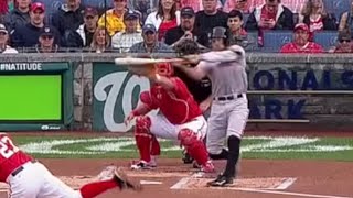 Hunter Pence Hits a Ball at His Shoulders for a Home Run (8/23/14)