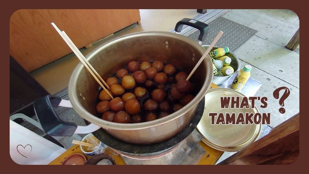 Japanese specialty TAMAKON from YAMADERA Temple and YAMAGATA Prefecture, konnyaku, food, guide, JP