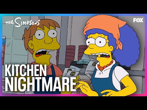 Marge Gets a Job at a Ghost Kitchen | The Simpsons