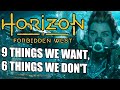 Horizon 2: Forbidden West – 9 Things We Want, 6 Things We Don’t