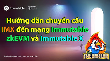 Hướng dẫn chuyển cầu IMX đến mạng Immutable zkEVM và Immutable X | The Anh LDA