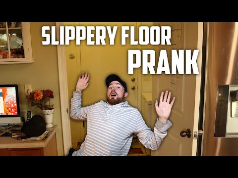 Grandpa PRANKS Me with Slippery Floor!