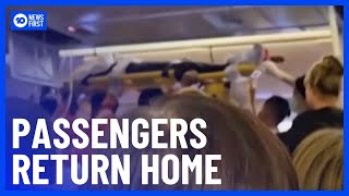 Passengers Return Home After Horror Singapore Airlines Flight That Left A Man Dead | 10 News First