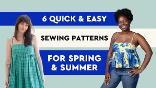 6 Quick & Easy Sewing Patterns for Spring & Summer | Core Fabrics