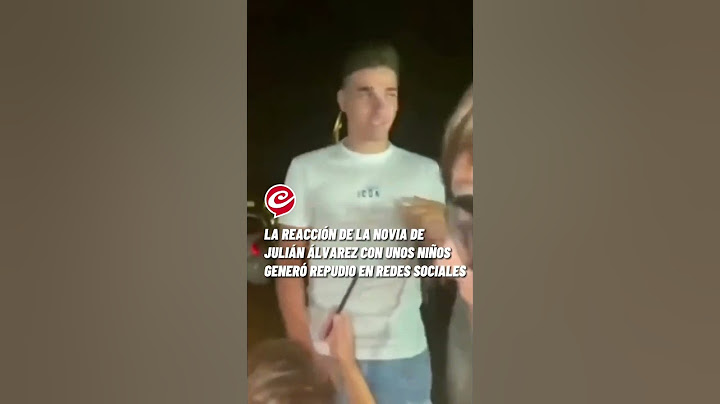 La reacción de la novia de Julián Álvarez con unos niños generó repudio en las redes sociales