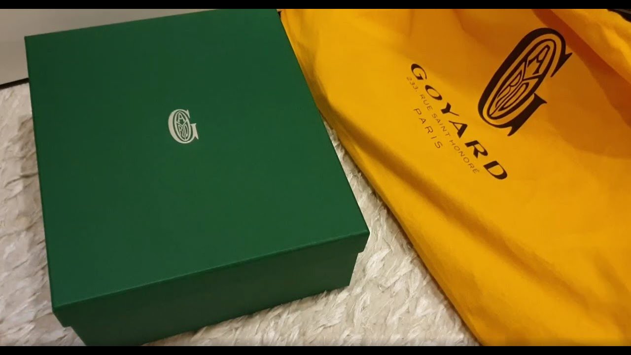 Goyard brand new unboxing two bags Rare Saigon and classic YouTube