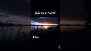 Lake Tahoe Sunset   #momvlog #sunset #shorts