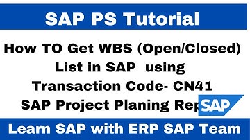 How to get detail WBS list in SAP PS Module using transaction code CN41