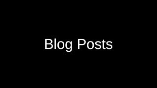 Shopify - Blog Posts