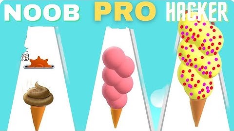 NOOB vs PRO vs HACKER | In Ice Cream Rush | With Quick Games