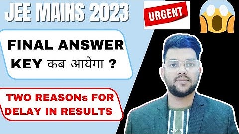 Jee mains 2023 latest update on Final answer key ✅ | Exact date for results #result #cutoff #answer
