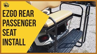 How To Install A Rear Flip Seat In An EZGO Golf Cart