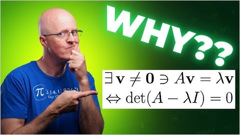Eigenvalues, Eigenvectors, Characteristic Polynomial, e^(λt)v Solves dY/dt=AY