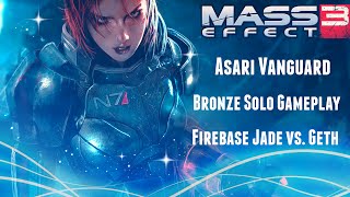 Mass Effect 3 Multiplayer - Asari Vanguard Bronze Solo Gameplay on Firebase Jade