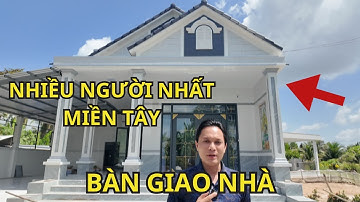 #50 MẪU NHÀ ĐƯỢC NHIỀU NGƯỜI XÂY NHẤT MIỀN TÂY 2025 - NHÀ CẤP 4 CHỮ L BÀN GIAO NHÀ