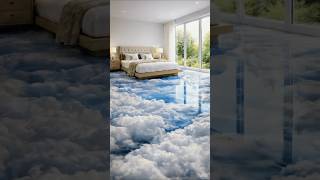 Experience a mind-blowing 3D sky epoxy floor masterpiece created by talented animals and AI magic!