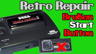Retro repair - How to fix a broken start button on the Master System