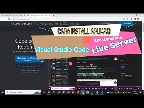HOW TO INSTALL VISUAL STUDIO CODE AND LIVE SERVER EXTENSION
