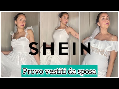 Provo 4 abiti da sposa di SHEIN a meno di 30€ - YouTube