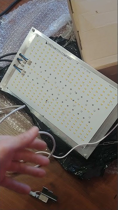 Led 150w свет для гроубокса первое включение - YouTube