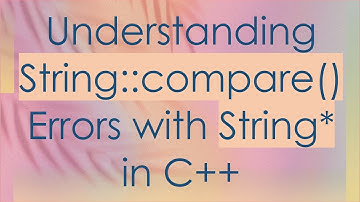 Understanding String::compare() Errors with String* in C++