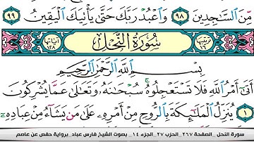 فارس عباد سورة النحل كاملة مكتوبة