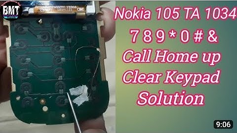 Nokai TA 1010 keypad 7,8,9 not work nd hang problem 100% solutions