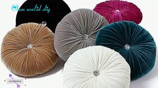 أسهل طريقة لعمل مخدة ديكور دائرية👌 diy round pillow /easy and fast