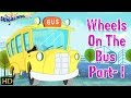 The wheels on the bus part i   nursery rhymes  pop music style  popular kids songs