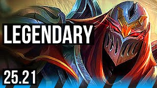 ZED vs AHRI (MID) | Legendary, 11/3/7 | KR Master | 25.21