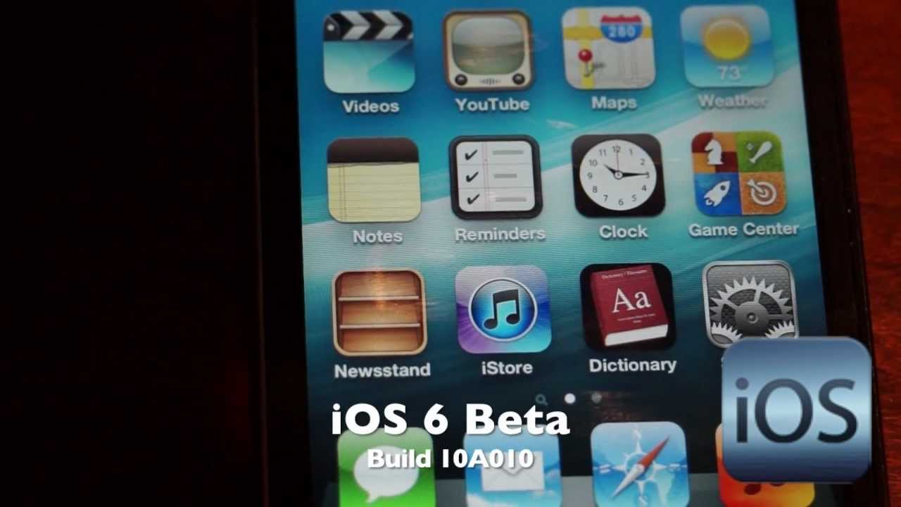 ios 6 beta 10a010 ios 6 beta 10a010