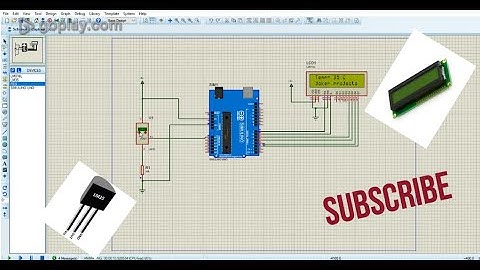 LM 35 sensor programmer with arduino proteus(capteur de témperateur)