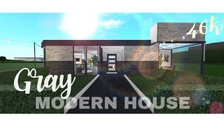 ROBLOX | Bloxburg: Gray Modern House [46k] | CHAT P.