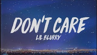 Lil Blurry - Don't Care (Lyrics)