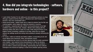 CREATIVE CRITICAL REFLECTION (CCR) QUESTION # 4 - Aleezeh Shahid
