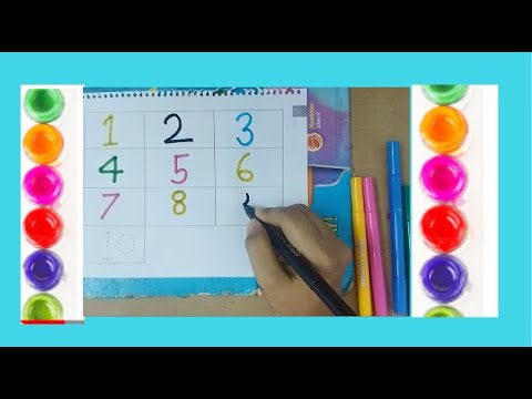 How to Write 1 to 10 for Kids Handwriting Numbers Preschool Learning to ...