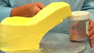 How To Decorate A Cake Shaped Like A Shoe Cake Decorating