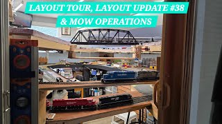 LAYOUT TOUR, LAYOUT UPDATE #38, & MOW OPERATIONS 6/15/2026 #hoscaletrains #operations #hoscale 