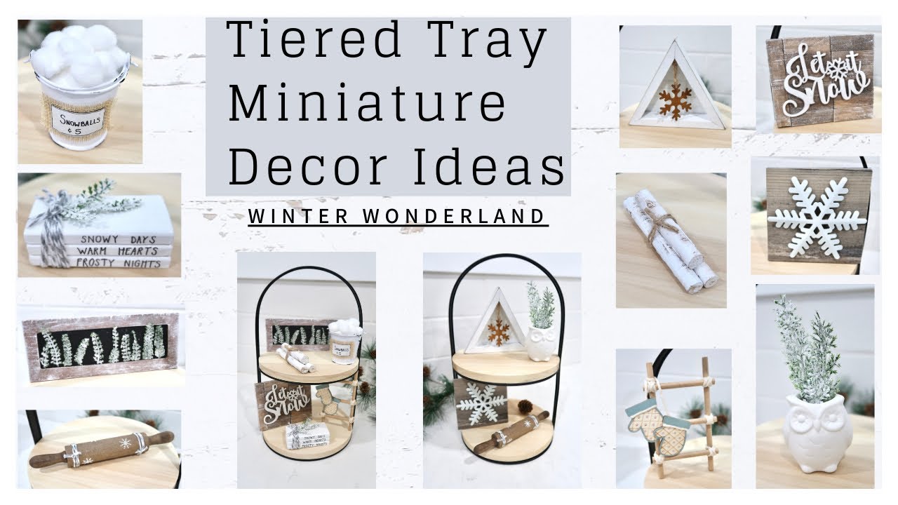 Winter Wonderland Tiered Tray Decor Bundle – Simply Adorable Creations