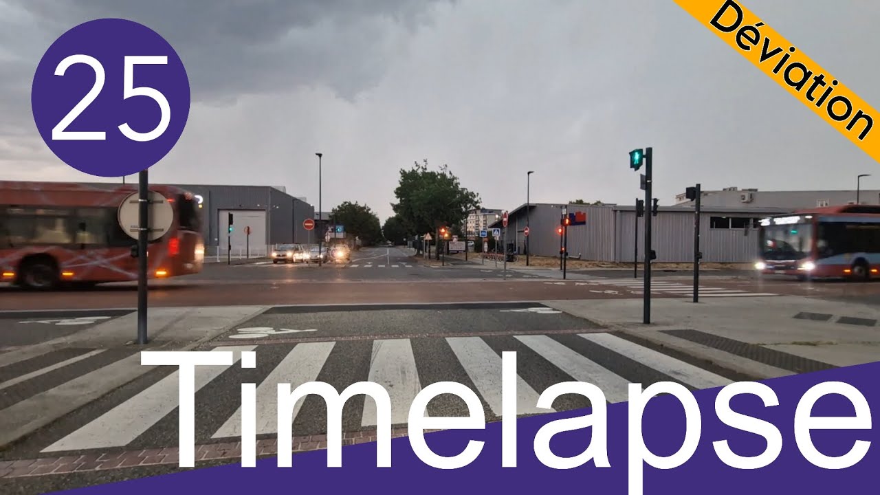 Ligne 25 Toulouse 4K ( Colomiers Gare SNCF - Oncopole Lise Enjalbert )